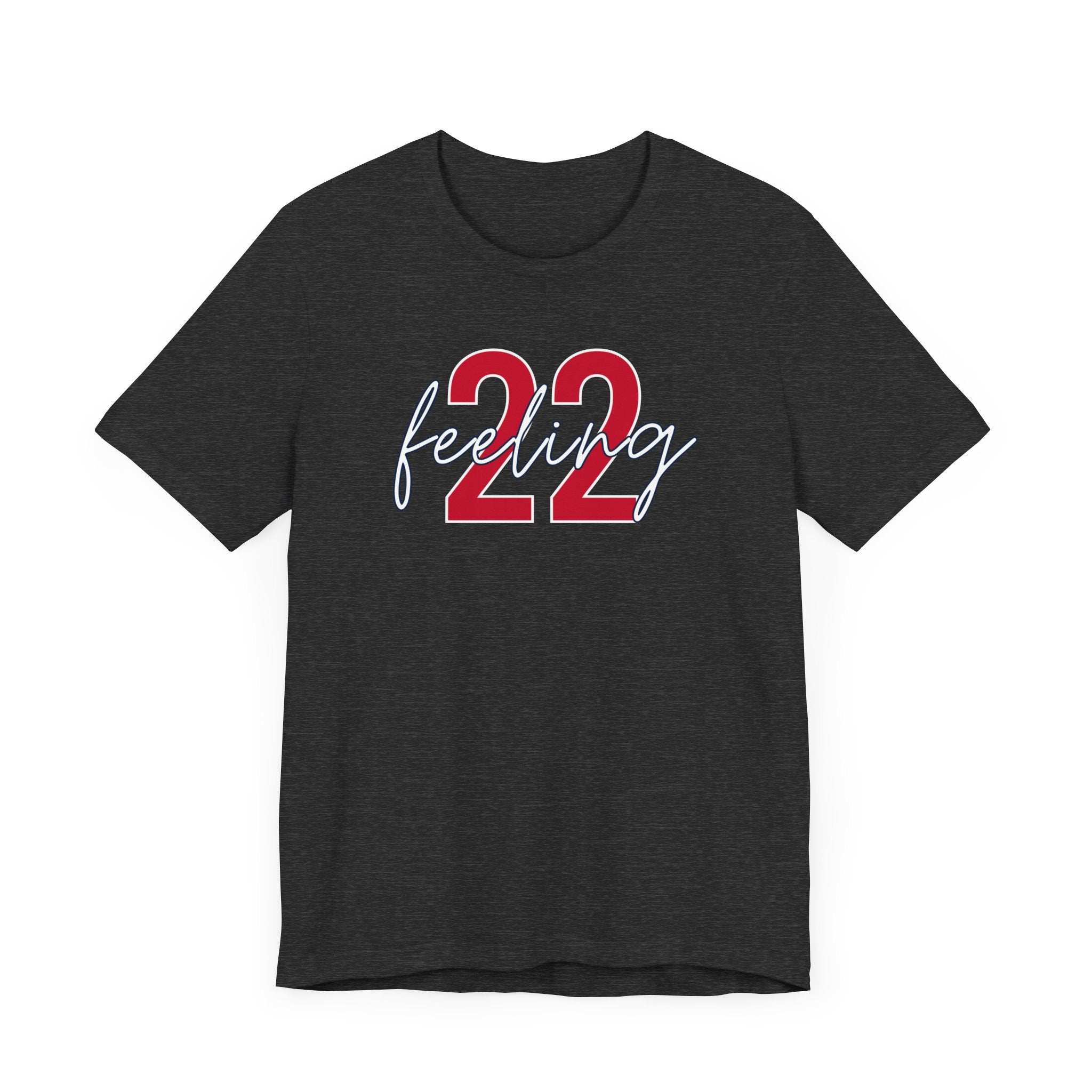 Dark grey heather feeling 22 t-shirt