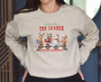 Personalized Follow the Leader Christmas Sweatshirt