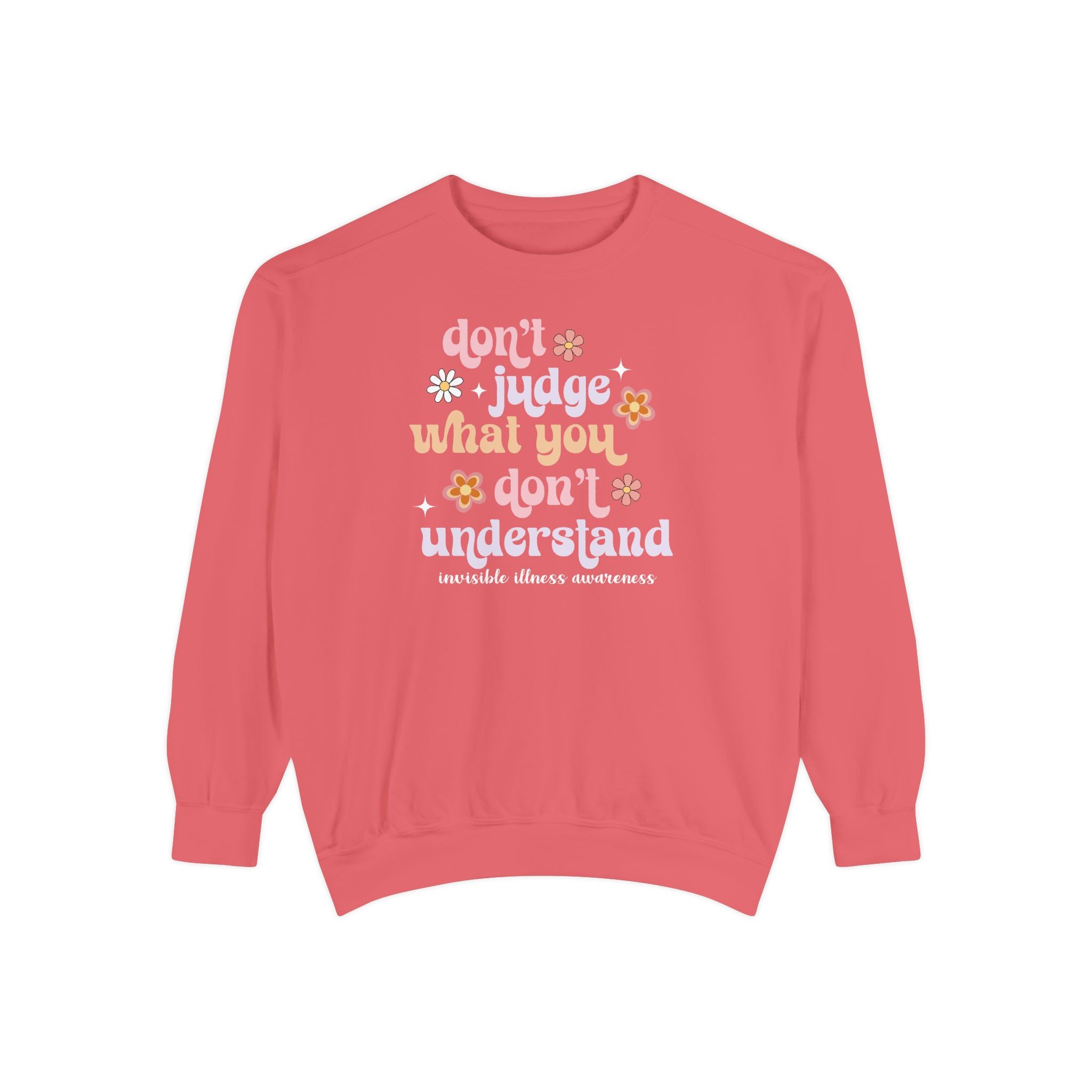 Watermelon invisible illness awareness Comfort Colors sweatshirt