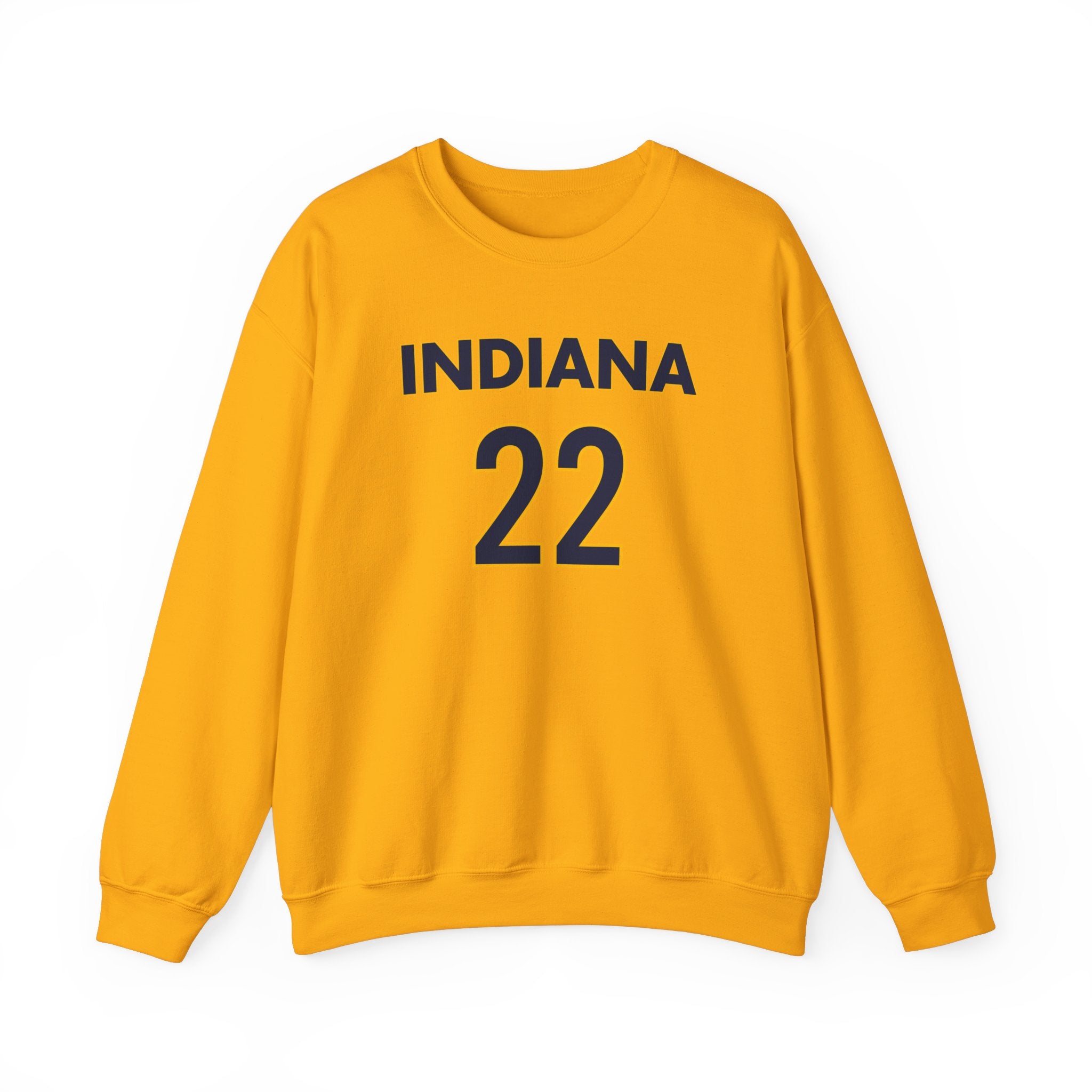 Front of Caitlin Clark Kate Martin sweatshirt in gold