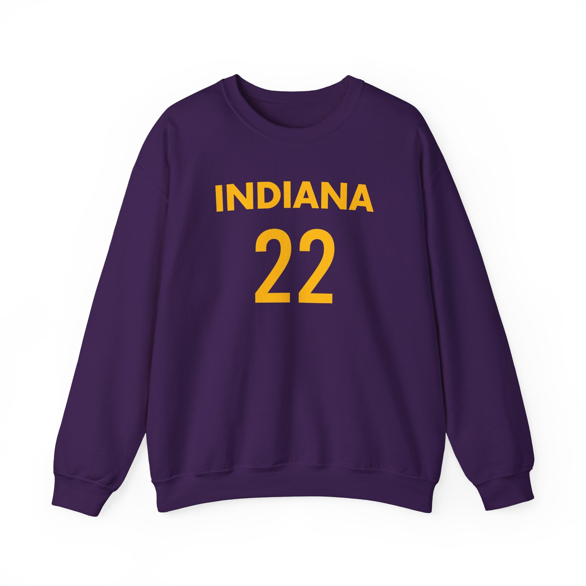 Front of Caitlin Clark Kate Martin sweatshirt in team purple