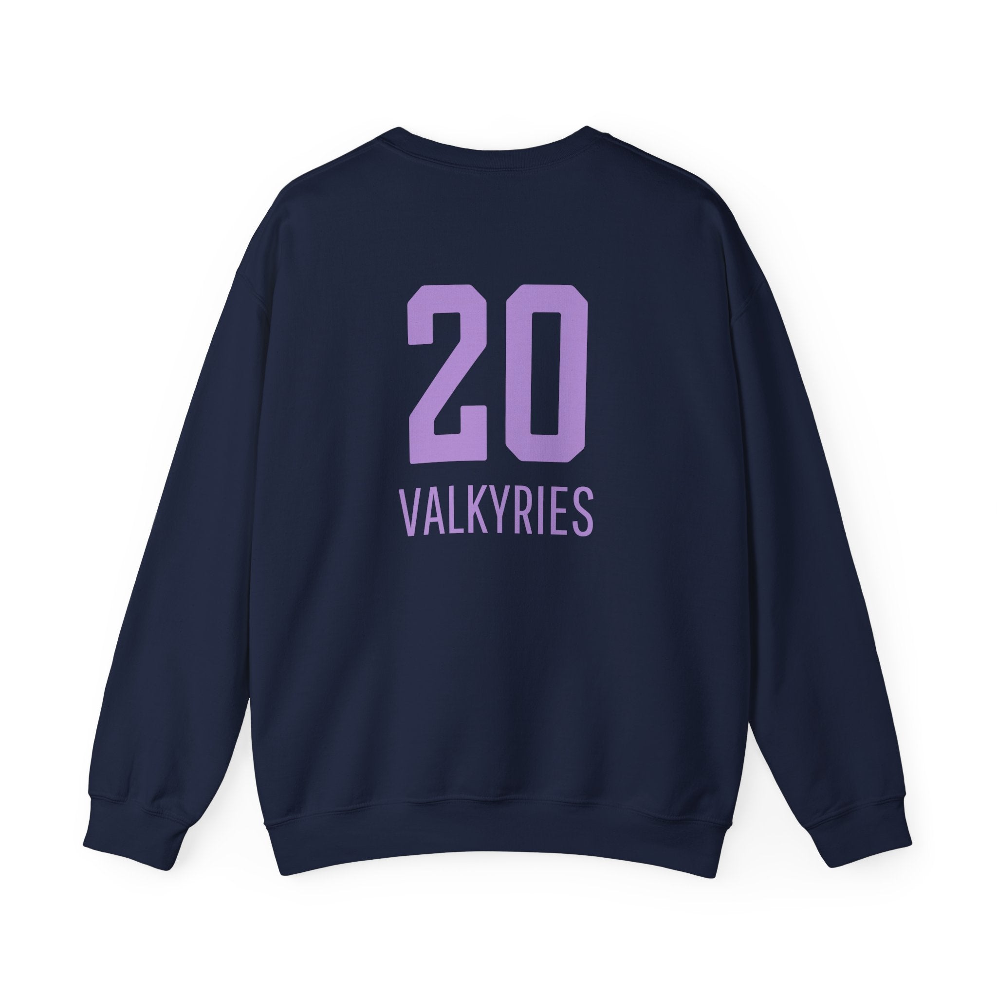 Back of Caitlin Clark Kate Martin sweatshirt in navy