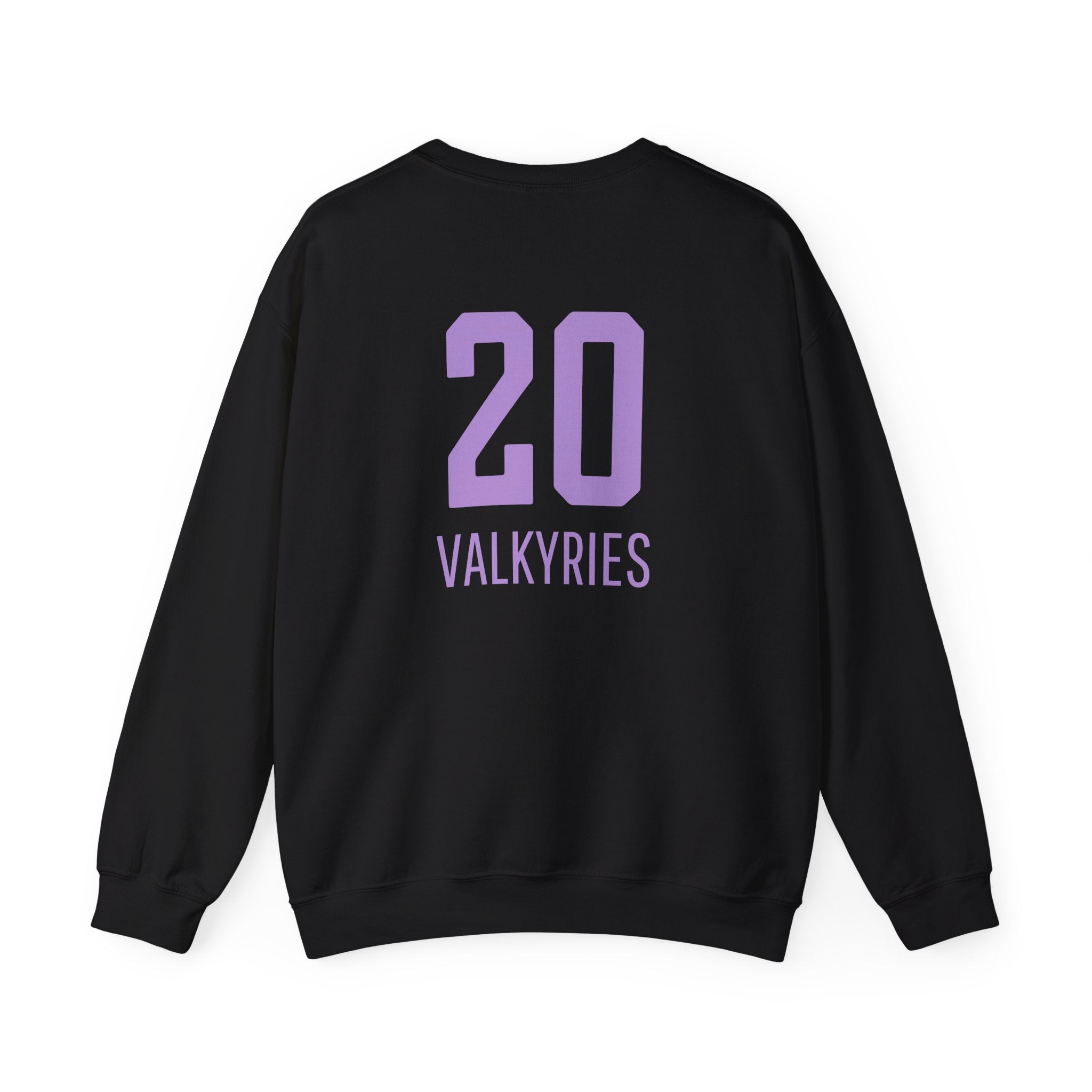 Back of Caitlin Clark Kate Martin sweatshirt in black
