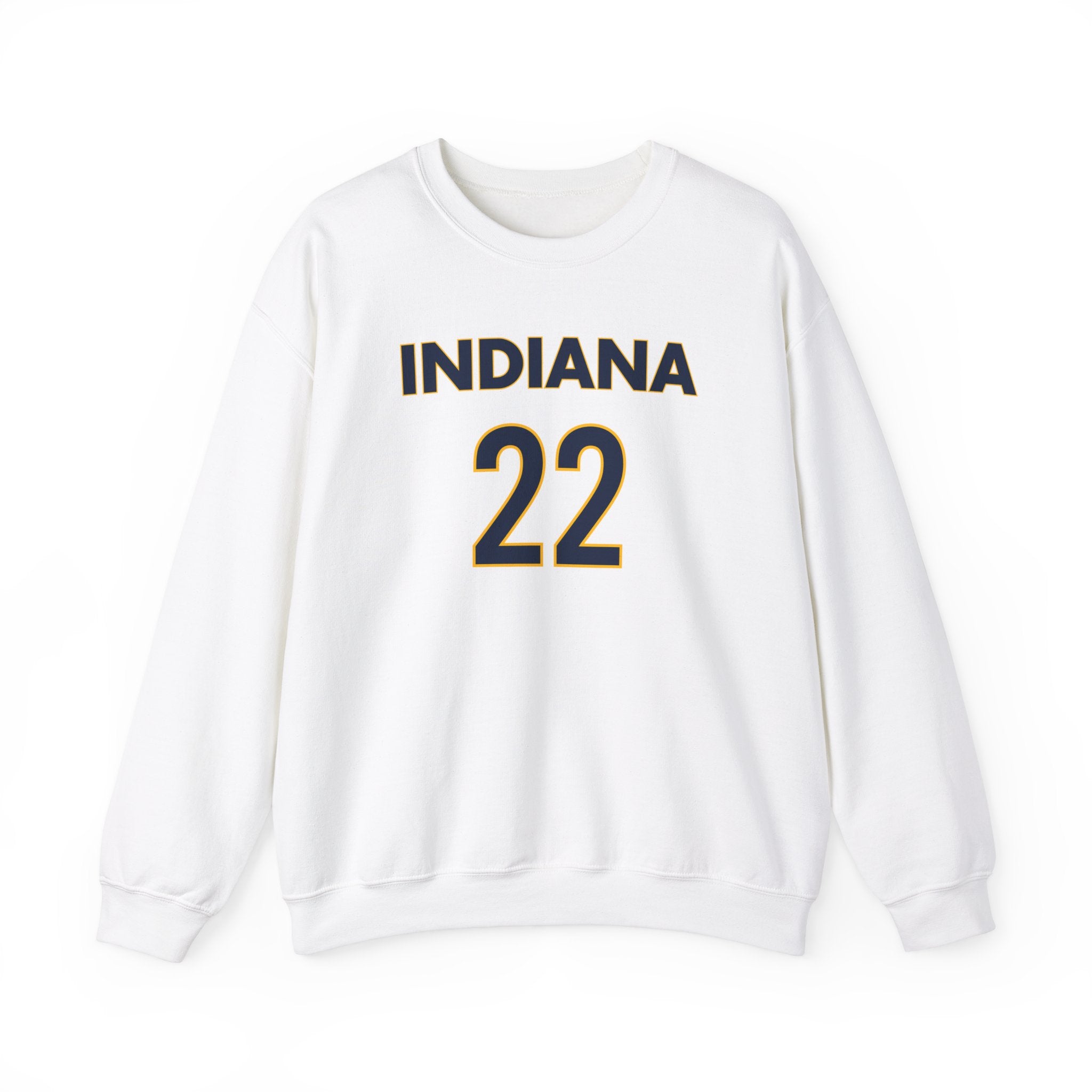 Front of Caitlin Clark Kate Martin sweatshirt in white