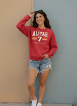 Aliyah Boston Fever Drop Fleece Crewneck