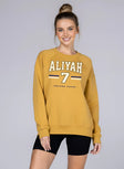 Aliyah Boston Fever Drop Fleece Crewneck