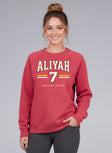 Aliyah Boston Fever Drop Fleece Crewneck
