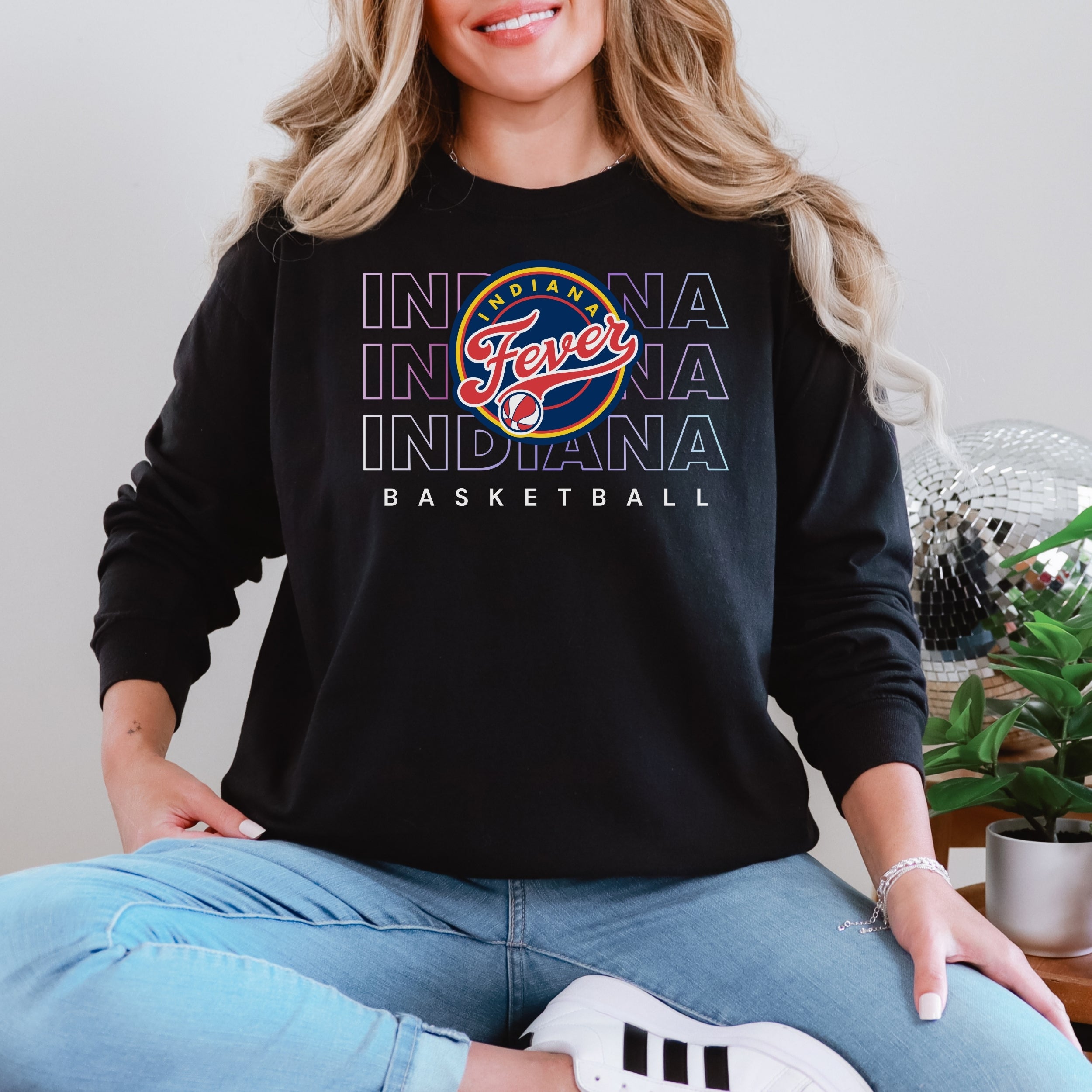 Indiana Fever Triple Gradient Long Sleeve Tee