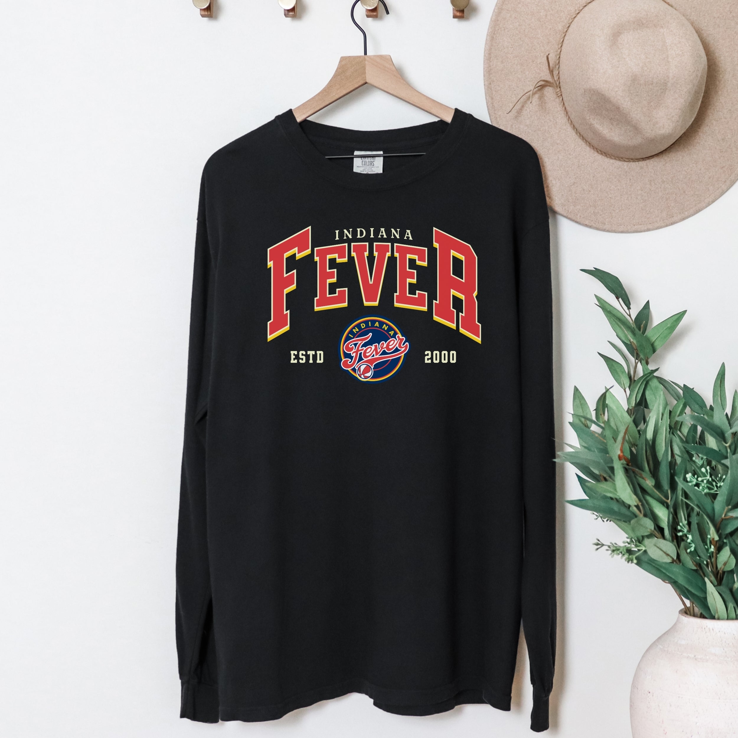 Indiana Fever Court Classic Vintage Long Sleeve Tee
