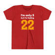Custom Age I'm Feeling 22 Shirt - Kids Caitlin Clark T-Shirt
