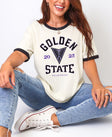 Golden State Valkyries Vintage Hoops Ringer T-Shirt