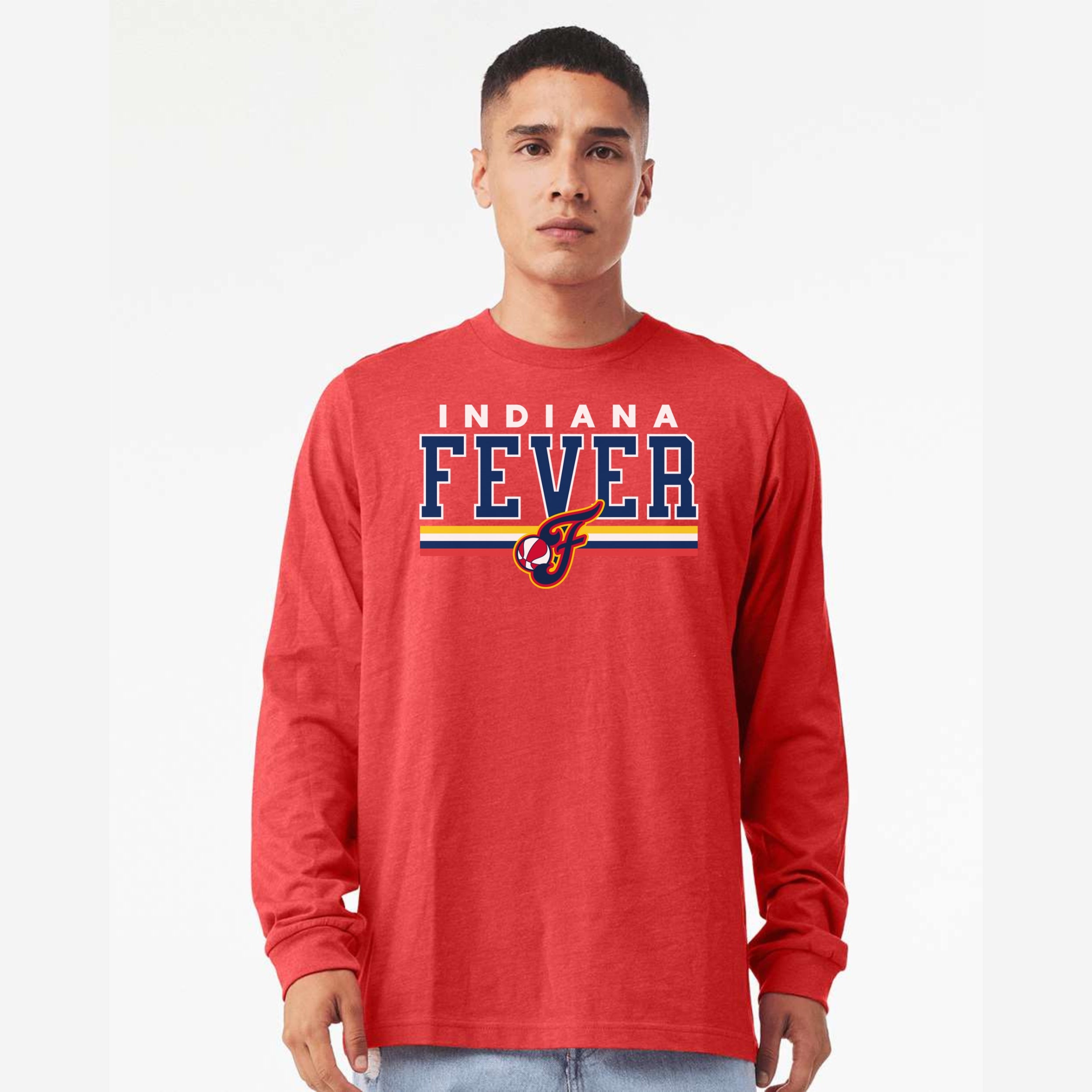 Indiana Fever Bold Stripes Long Sleeve T-Shirt
