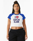 I Love Caitlin Clark Women's Raglan Baby Tee