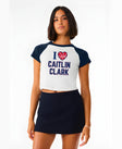 I Love Caitlin Clark Women's Raglan Baby Tee