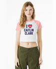 I Love Caitlin Clark Women's Raglan Baby Tee