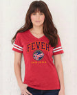 Indiana Fever Secondary Hoops Women's V-Neck Jersey Tee