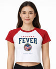 Indiana Fever Varsity Edge Women's Raglan Baby Tee