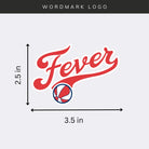 Indiana Fever Logo Stickers on grey background