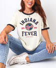Indiana Fever Vintage Hoops Unisex Ringer Tee