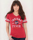 Indiana Fever Vintage Hoops Women's V-Neck Tee