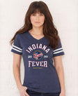 Indiana Fever Vintage Hoops Women's V-Neck Tee