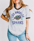 Los Angeles Sparks Retro Hoops Ringer T-Shirt