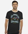 Los Angeles Sparks Retro Hoops Ringer T-Shirt