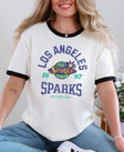 Los Angeles Sparks Retro Hoops Ringer T-Shirt