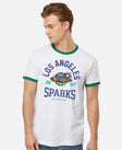 Los Angeles Sparks Retro Hoops Ringer T-Shirt
