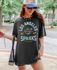 Los Angeles Sparks Retro Hoops T-Shirt