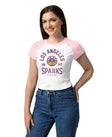 Los Angeles Sparks Vintage Hoops Women's Raglan Baby Tee