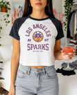 Los Angeles Sparks Vintage Hoops Women's Raglan Baby Tee
