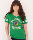 Los Angeles Sparks Vintage Hoops Women's V-Neck Tee