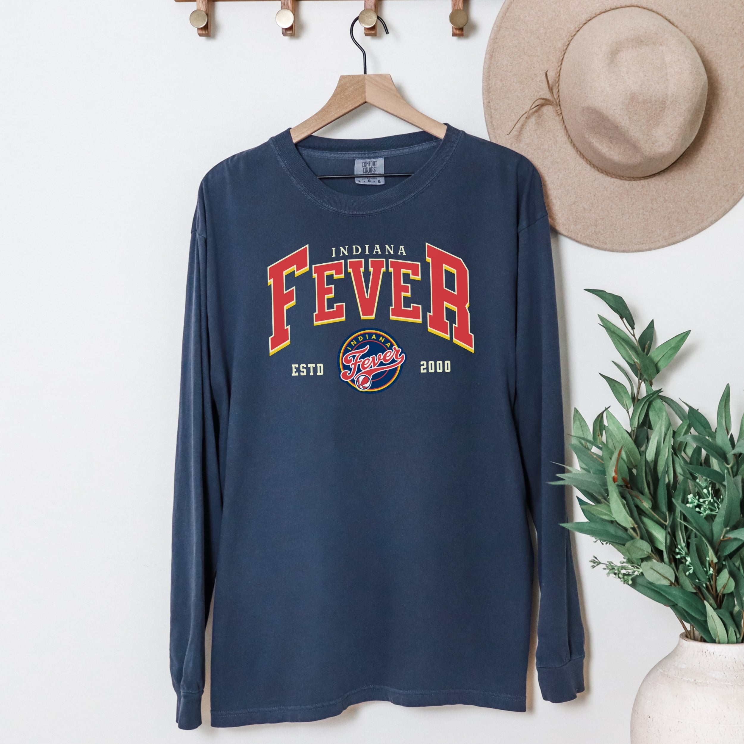 Indiana Fever Court Classic Vintage Long Sleeve Tee