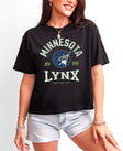 Minnesota Lynx Vintage Hoops Women's Boxy Cropped Tee