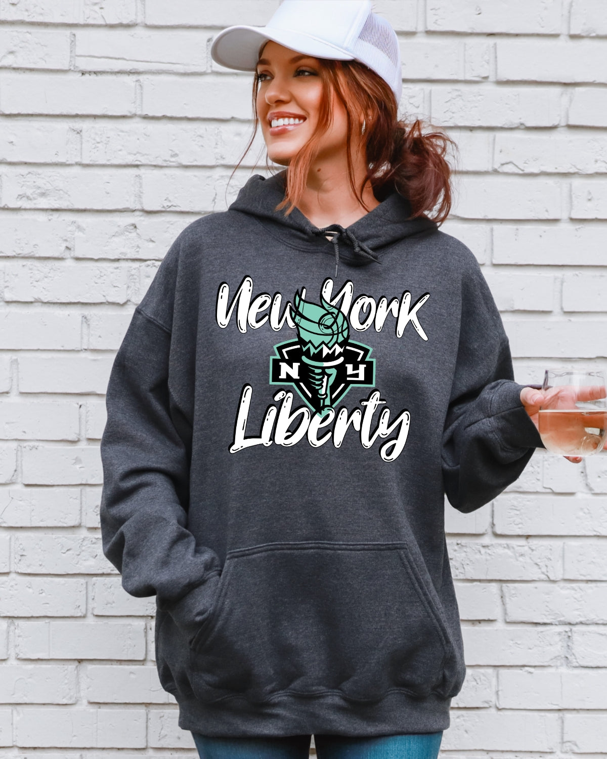 New York Liberty Perfect Swish Heavy Blend Hoodie
