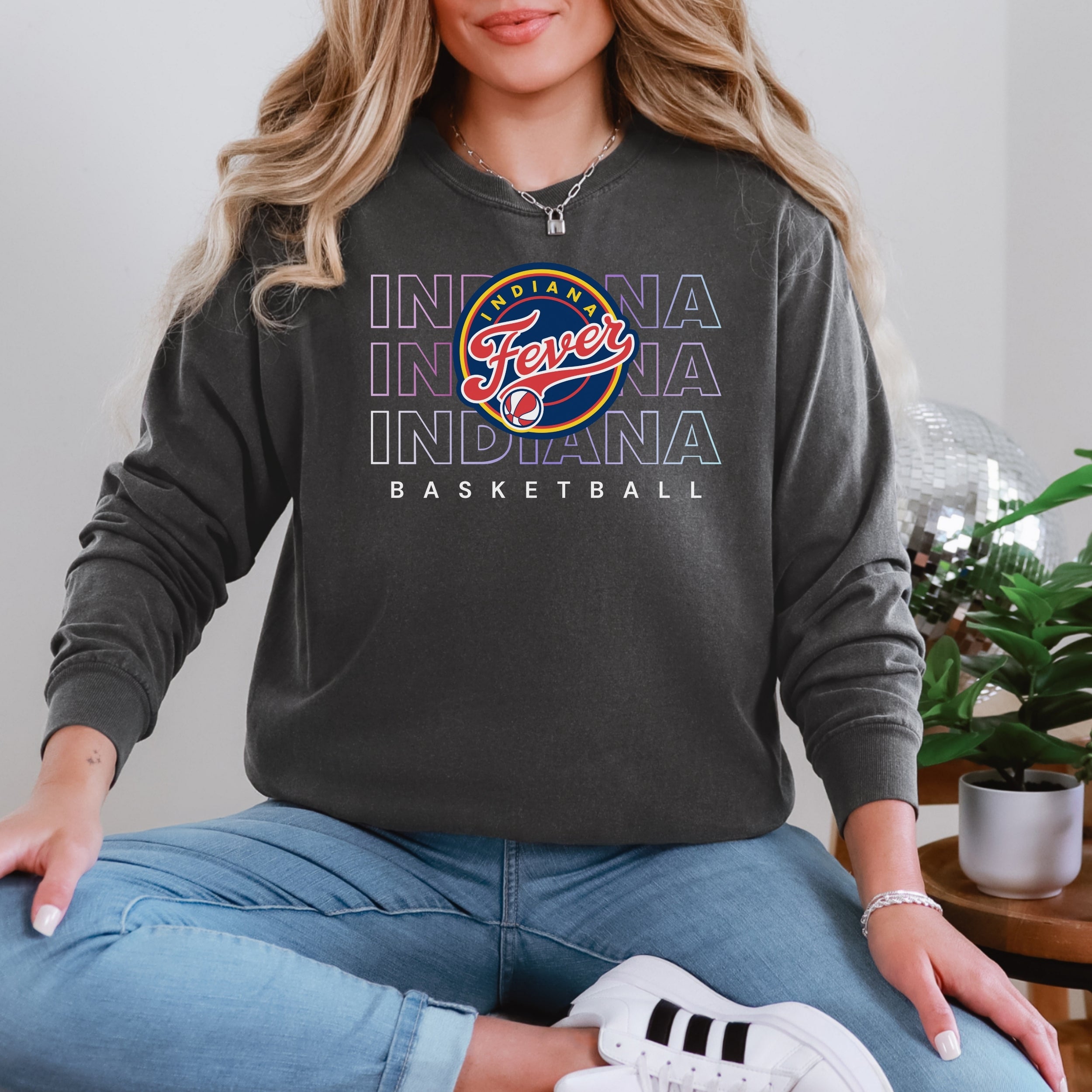 Indiana Fever Triple Gradient Long Sleeve Tee