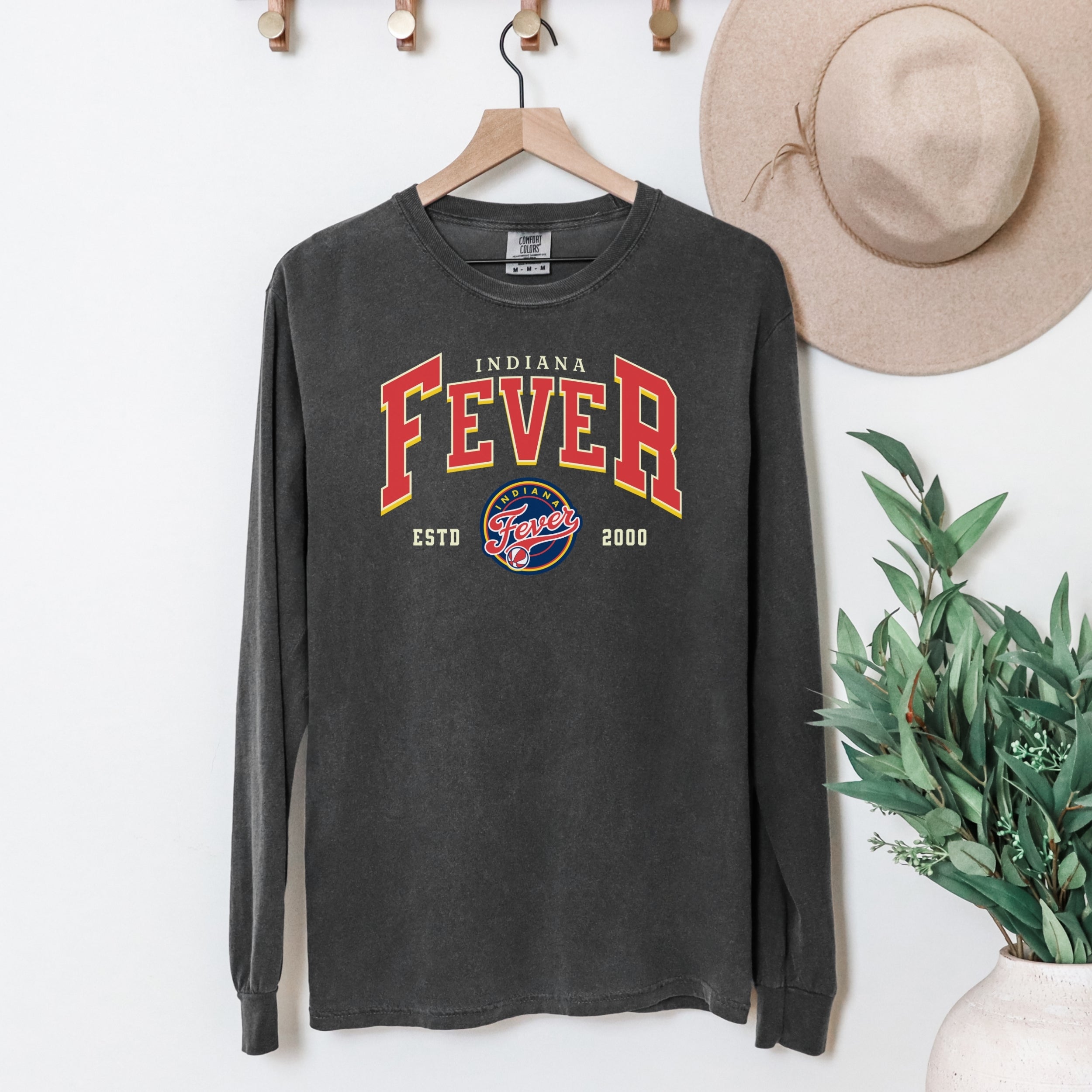 Indiana Fever Court Classic Vintage Long Sleeve Tee