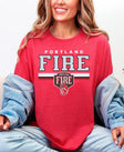 Portland Fire Bold Stripes Unisex T-Shirt