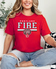 Portland Fire Bold Stripes Unisex T-Shirt
