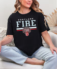 Portland Fire Bold Stripes Unisex T-Shirt