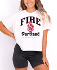 Portland Fire Fierce Energy Women's Cropped Boxy Tee