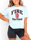 Portland Fire Fierce Energy Women's Cropped Boxy Tee