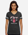 Portland Fire Ignite the Court Women's V-Neck Jersey Tee