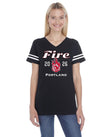 Portland Fire Ignite the Court Women's V-Neck Jersey Tee