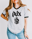 Portland Fire PDX Dark Edition Ringer T-Shirt