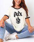 Portland Fire PDX Dark Edition Ringer T-Shirt