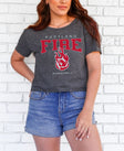 Portland Fire Varsity Edge Women's Festival Crop Top