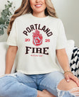 Portland Fire Vintage Hoops Women's Cropped Boxy T-Shirt