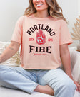 Portland Fire Vintage Hoops Women's Cropped Boxy T-Shirt